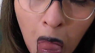Goth Secretary Works for a Promotion