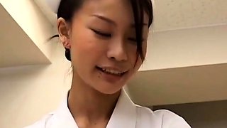 Asian Gives Handjob By The Pool