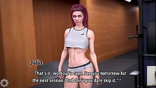 I Accidentally Fuck My Gym Trainer While Working Out and Her BF Comes in!