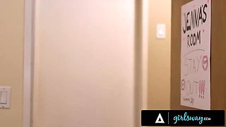 Leana Lovings & Demi Hawks Get Dominated by Camp Counselor in Wild 3-Way Lesbian Scissoring - GIRLSWAY