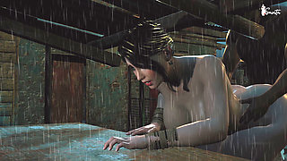 Sexy Desi Widow Meena Fucked by Her Neighbor in the Rain