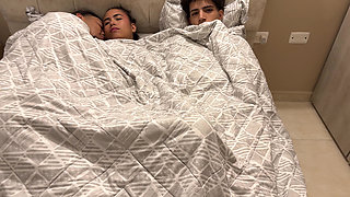 What Could Happen if I Share a Hotel Bed with My Best Friend and His Girlfriend? I Fulfill My Dream Fantasy
