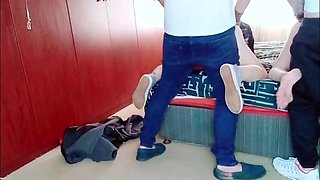 Hot Foursome Swapping Partners - Petite Girls & Big Dicks Orgy