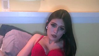 Cute brunette amateur babe sosha masturbating