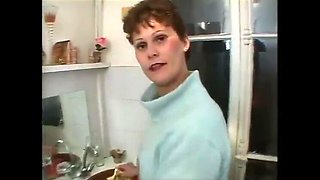 Sexy hairy granny craves fresh meat deep in her ass