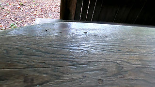 Short but Hard Titslapping While Hiking