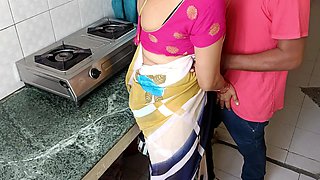 Devar Fuck Bhabhi at Kitchen in Standing Doggie Cumshot