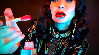 Red Lips Worship: Cum on Your Knees - Lip Fetish, Lipstick Fetish, Lip Gloss, POV, Jo