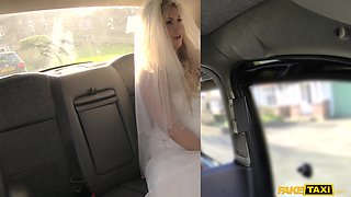 Run away bride Ashley Downs gets fucked balls deep by a taxi driver