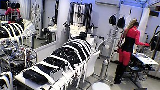 Peeing blonde fetish babe uses toy in her tight pussy