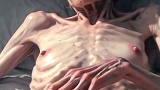 Horny 90 Year Old Skinny Granny Masturbates Her Hairy Wet Pussy - Frail Solo Play