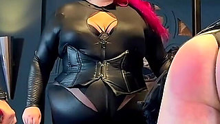 Sissy Caned by Two Cruel Mistresses