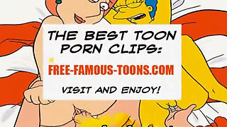 Mature Marge Simpson cheating hentai