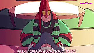Slayed by the Snake - Hard Pussy Creampie In Cowgirl ( Cartoon )
