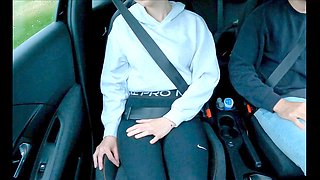 Things heat up in the car after the driving lesson with Berrybabe69 and Alexsanderofficial