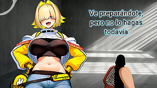 Spanish Audio JOI. NIKKE's Elegg jerks you off with his... brushes?