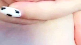 Asian Girl Removes Pink Panties And Toys With Dildo