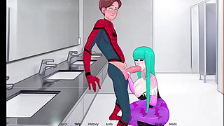 dabby and anon make hot romantic seen in summertime saga part 7