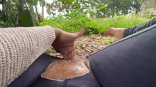 Solo Hiking Weekend: Horny Brunette Masturbates Wildly in the Forest