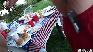 Mofos - Four on the Fourth, Grils Go Wild on Break