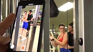 Cheating Stepsister Caught and Fucked at Gym Michele James