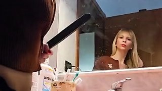 Sexy Ass Babe Lacey Little Kitchen Masturbation