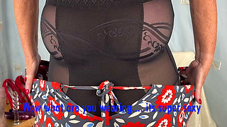 Aunty Sandra in an Amazing Piece of Shape Wear Vgq72