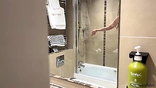 Step-Mom and Step-Son Share a Bed in Hotel Room
