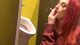 Smoking in a Urinal