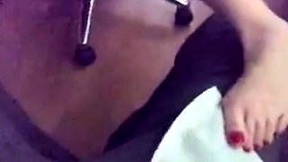 Turkish Girl's Foot Fetish Webcam Show