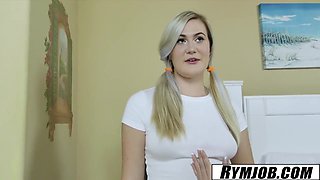 Fat Ass Babysitter Yoga Lesson Turns Rimjob