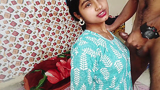 Session 22. Indian Desi Romantic Couple, Blowjob Cumshot Sex