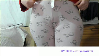 Masturbation in Pajamas- Caressed My Pussy- Turkish Porn- Big Ass- Turkish MILF- Camel Toe- Doggy in Pajamas