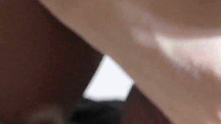 I Don't Have Time to Take off My Panties, I Ride Him Backwards and Make Him Cum on My Tits