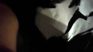 Cute amateur asian web cam girl playing with her toy