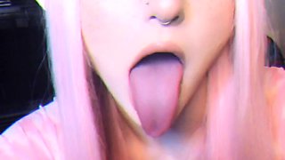 Curly Blonde Teen Records Solo Dildo Masturbation More at
