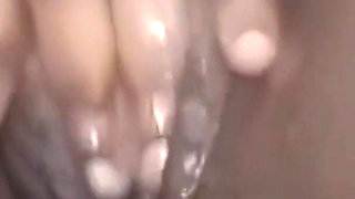 Closeup Fingering My Wet Tight Black Pussy