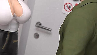 In Security: Wife Is Sucking Dick in the Toilet to Save Her Husband From Losing His Job - Episode 24