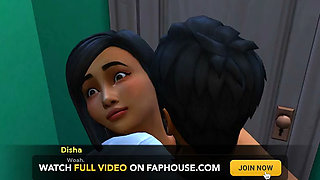 Insimology - Gameplay - Roleplay - Stepbrother Tooks Virginity of Stepsister at Bathroom