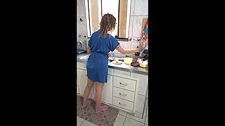 Waking up my stepsis to wash the dishes.