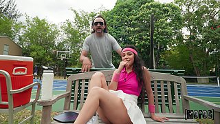 Selena Ivy's Tennis Encounter Ignites Wild Passion