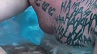 3 Naughty Friends Paying the Pool Owner on the Xerecard