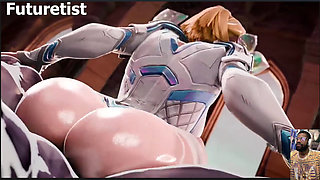 Kiriko Deepthroats the Fuck Out of a Hard Cock While She Gets Her Bald Pussy Sucked on, Fat Ass Emma Frost Anal Fucked by Venom