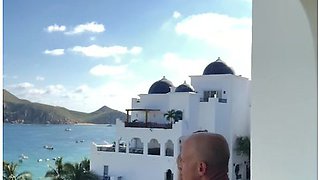 Fucking On The Balcony In Mexico Looking Over The Beach (full Video)