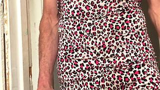Cdmichelle Dressing At Jobsite Putting on Pink Lingerie  Walking Around Wearing Sexy Dres