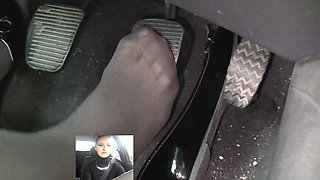 Screaming Brake Failure in Black Patent Flats