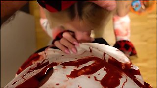 Halloween Special - Trick Or Treat But She Prefers To Swallow My Cum