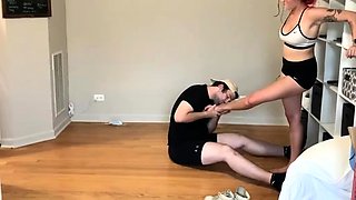 Onlyballkicking - Timbs Ballbusting Foot Domination