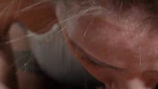 Deep Throat and Footjob of a Naughty Blonde