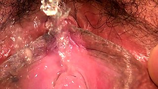 Japanese hottie hairy pussy toyed